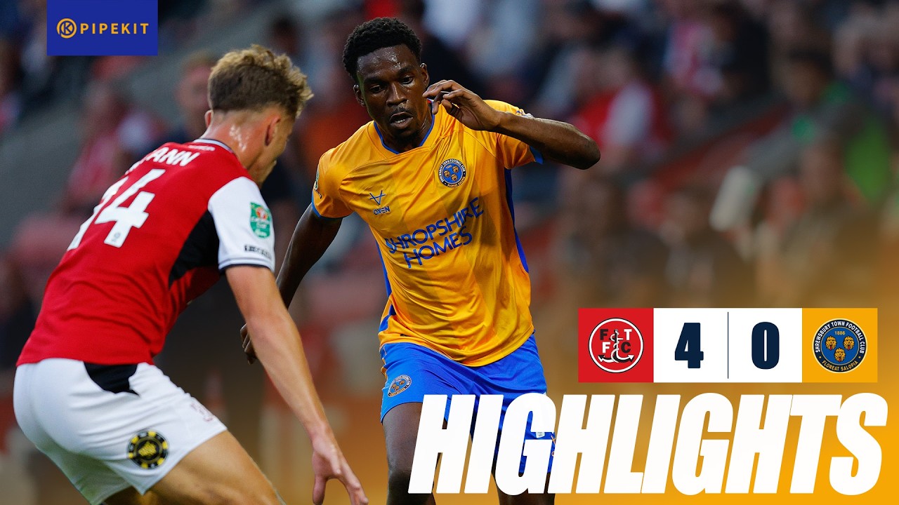 Fleetwood Town vs Shrewsbury Town วิดีโอฟุตบอล