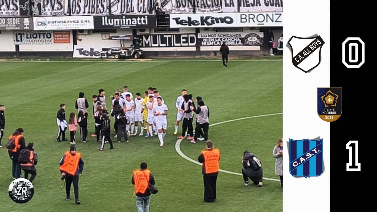 All Boys vs San Telmo ภาพวิดีโอไฮไลท์ฟุตบอล