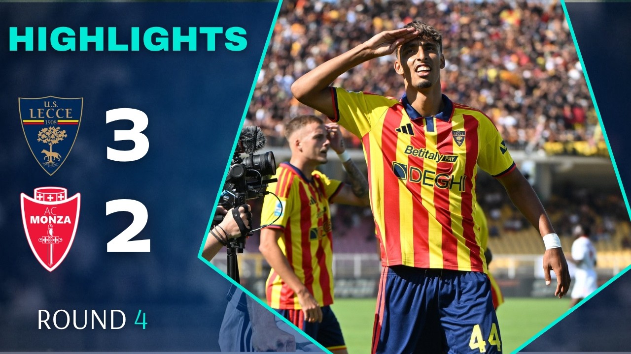 Lecce vs Monza ภาพวิดีโอไฮไลท์ฟุตบอล