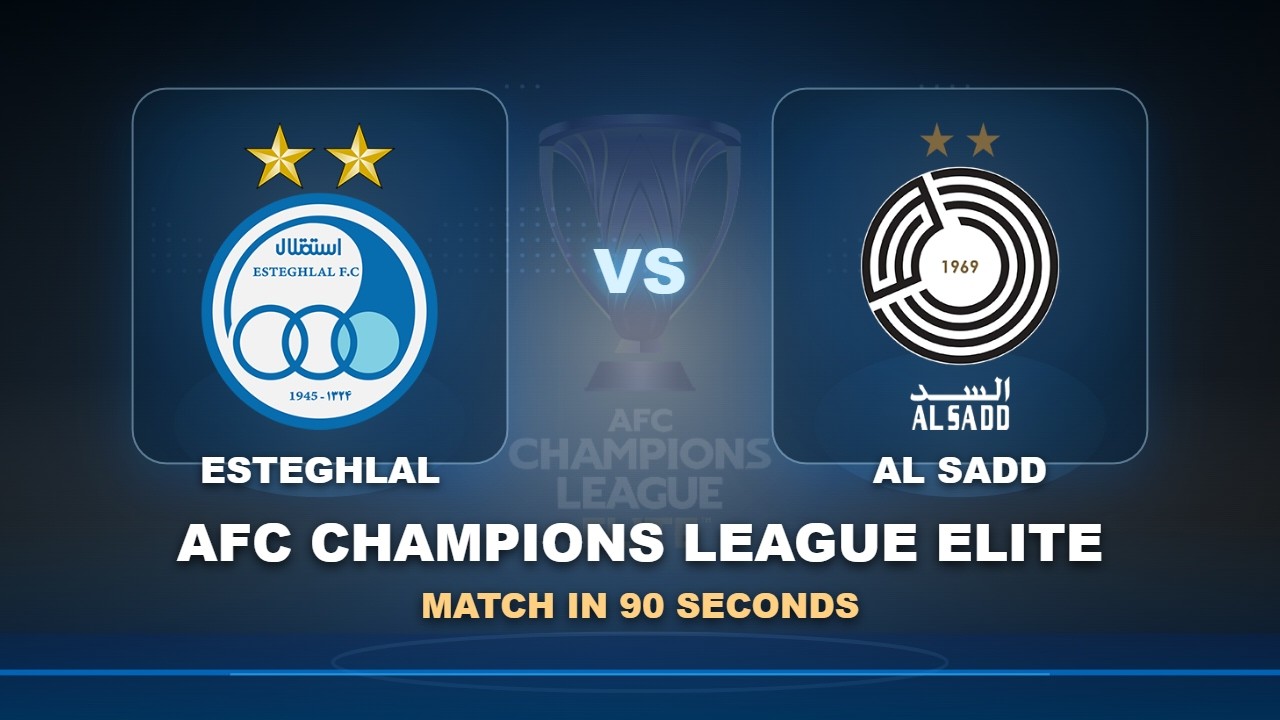 Esteghlal vs Al Sadd ภาพวิดีโอไฮไลท์ฟุตบอล