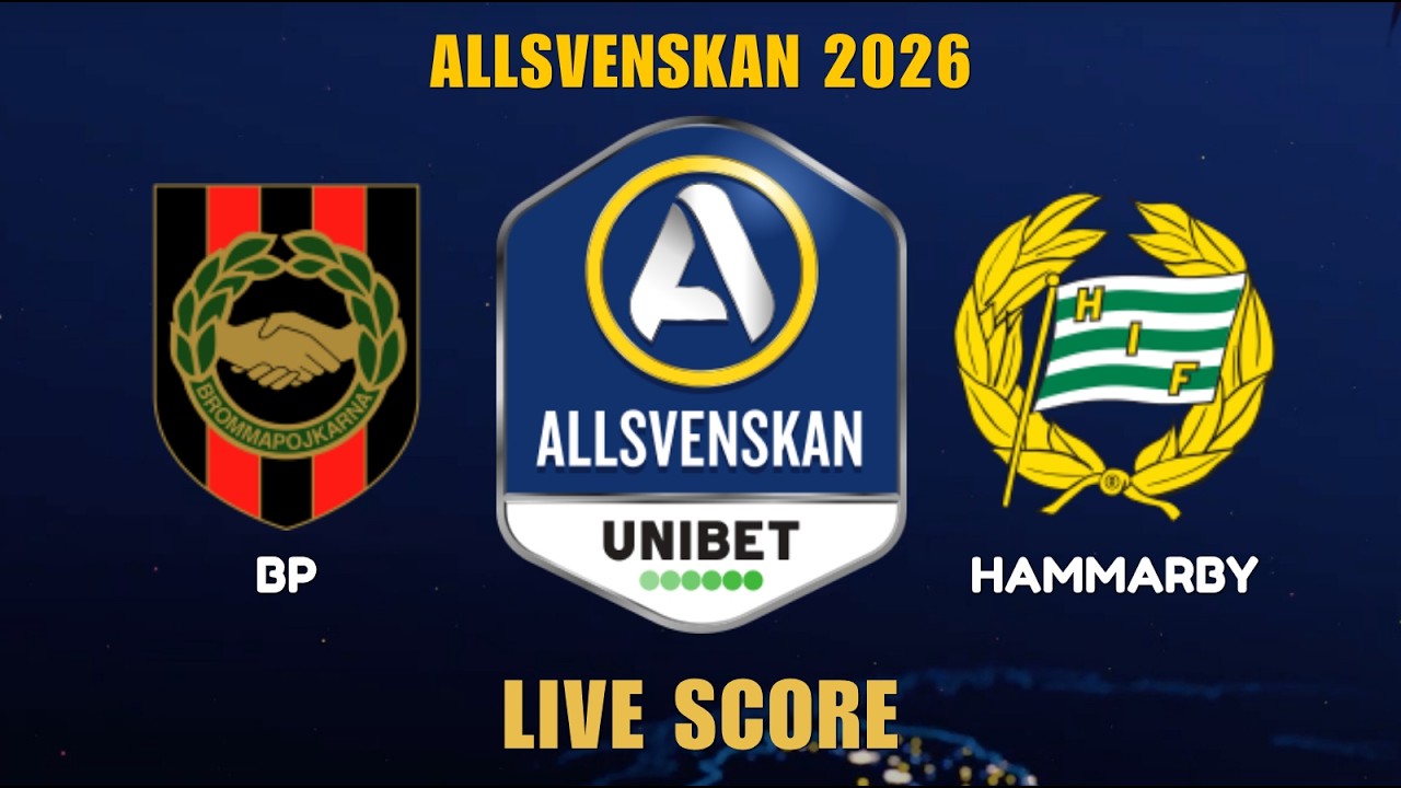 Hammarby IF vs IF Brommapojkarna ภาพถ่ายทอดสดฟุตบอล