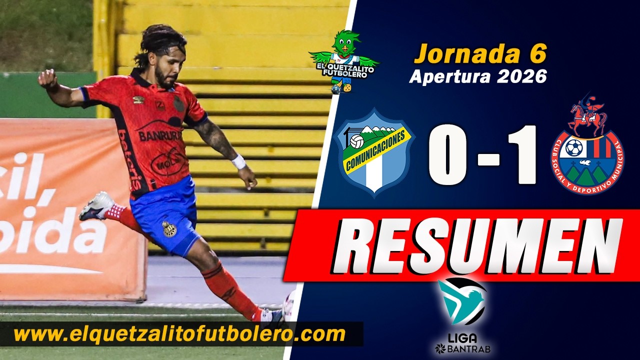 Comunicaciones vs Municipal ภาพวิดีโอไฮไลท์ฟุตบอล