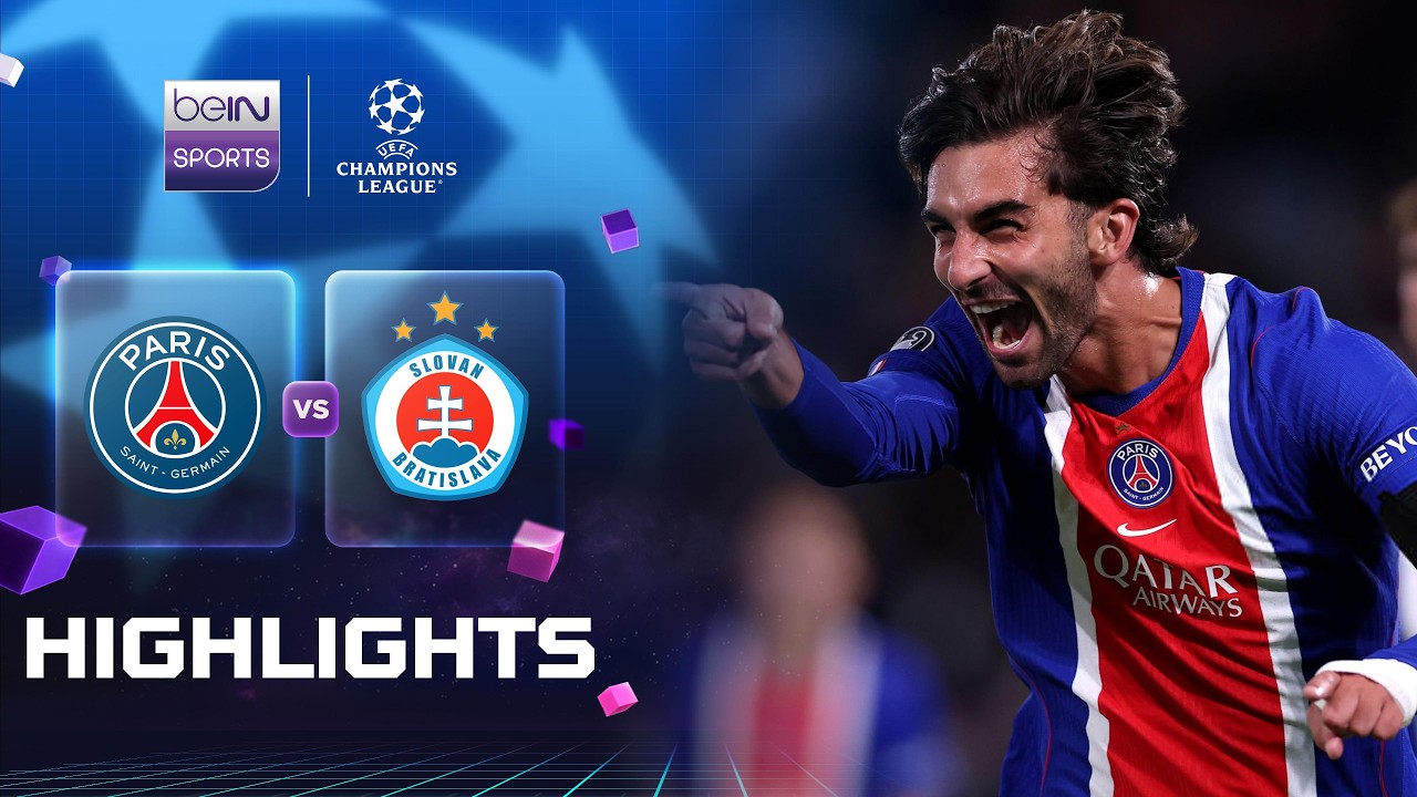 Paris Saint-Germain vs Slovan Bratislava วิดีโอฟุตบอล