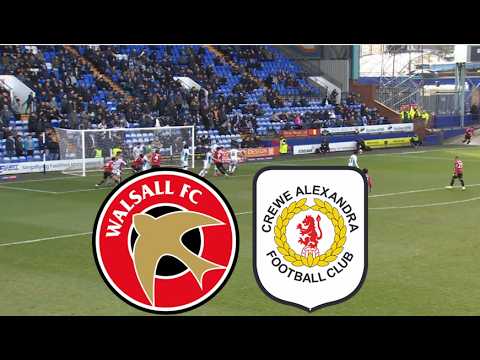 Crewe Alexandra vs Walsall ภาพถ่ายทอดสดฟุตบอล
