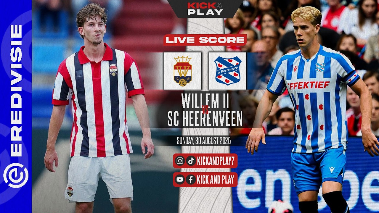 Willem II vs Heerenveen ภาพถ่ายทอดสดฟุตบอล
