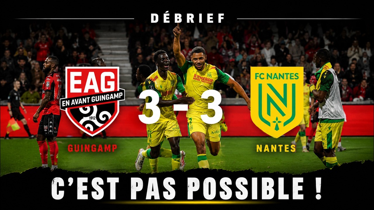 Guingamp vs Nantes ภาพวิดีโอไฮไลท์ฟุตบอล
