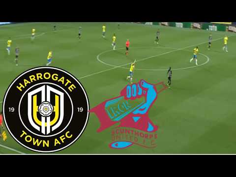 Scunthorpe United vs Harrogate Town ภาพถ่ายทอดสดฟุตบอล