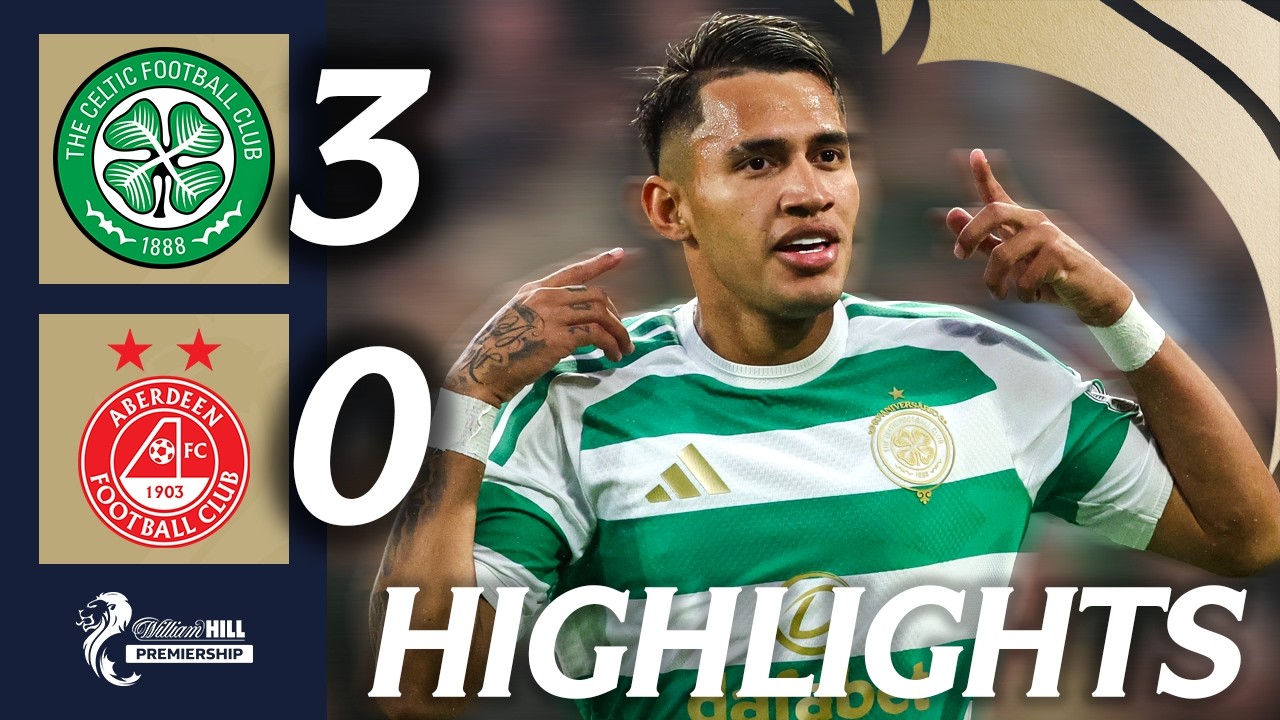 Celtic vs Aberdeen ภาพวิดีโอไฮไลท์ฟุตบอล