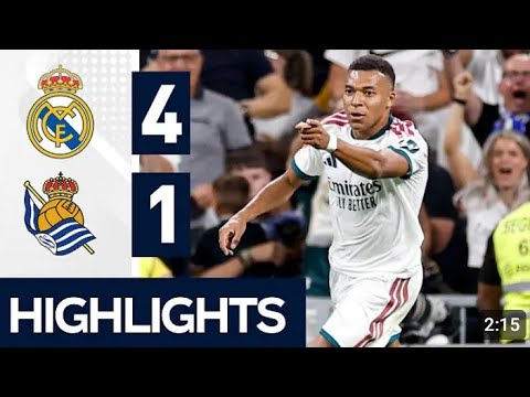Real Madrid vs Real Sociedad ภาพวิดีโอไฮไลท์ฟุตบอล