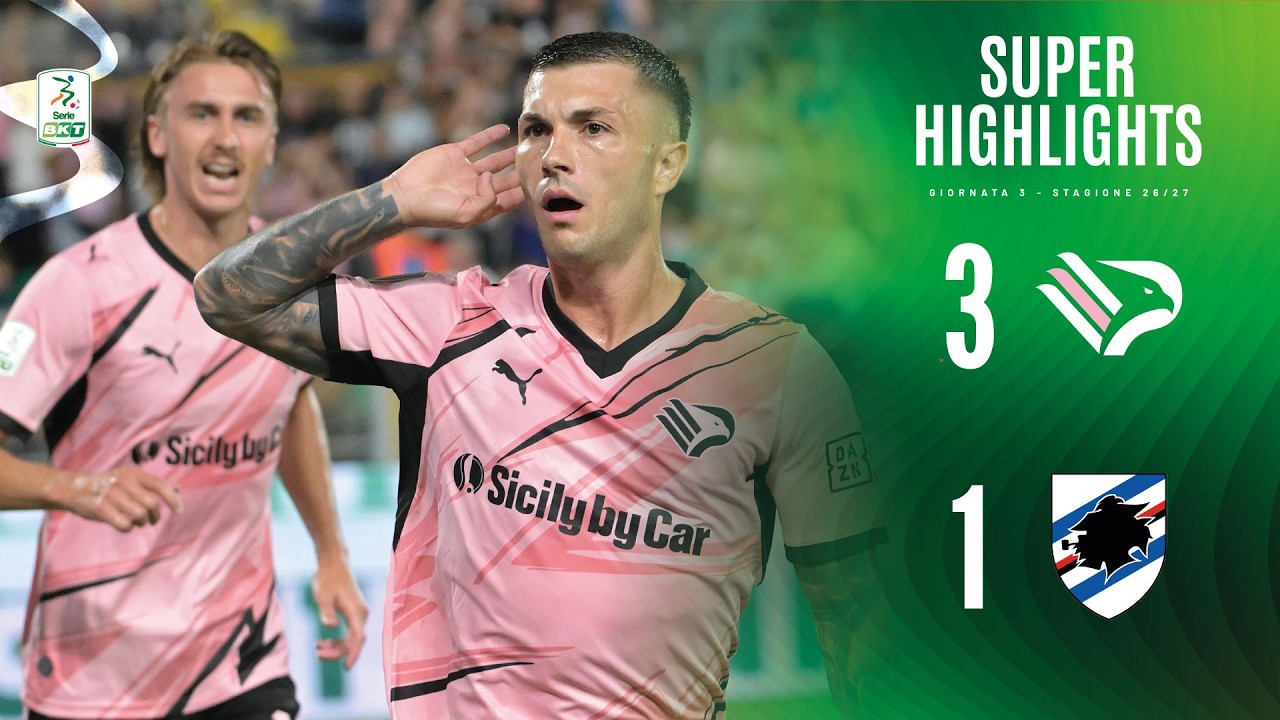 Palermo vs Sampdoria วิดีโอฟุตบอล