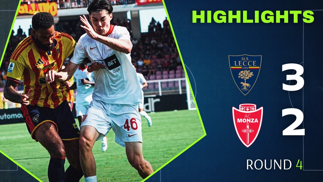 Lecce vs Monza ภาพวิดีโอไฮไลท์ฟุตบอล