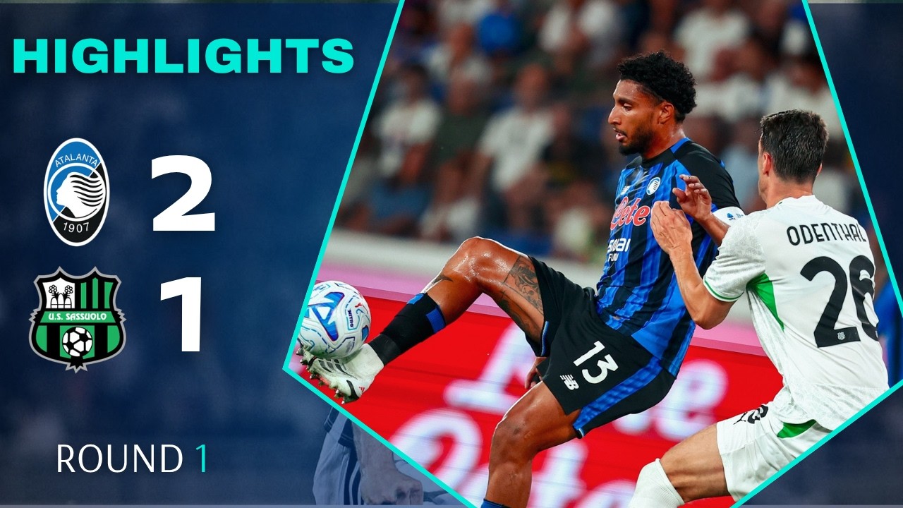 Atalanta vs Sassuolo ภาพวิดีโอไฮไลท์ฟุตบอล