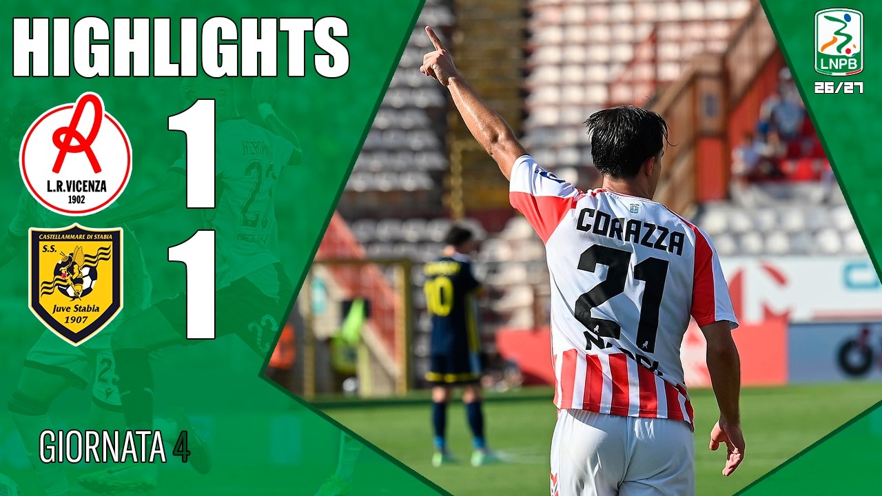 Vicenza vs Juve Stabia ภาพวิดีโอไฮไลท์ฟุตบอล