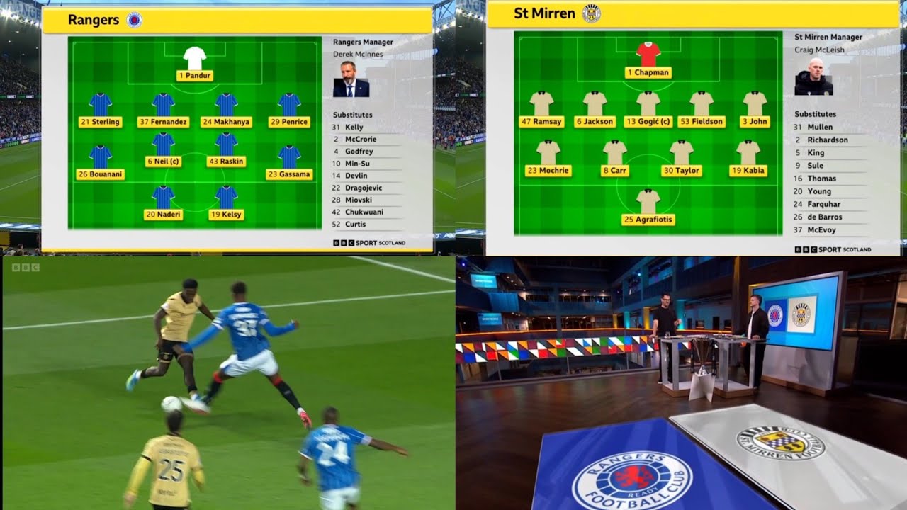 Rangers vs St Mirren ภาพวิดีโอไฮไลท์ฟุตบอล