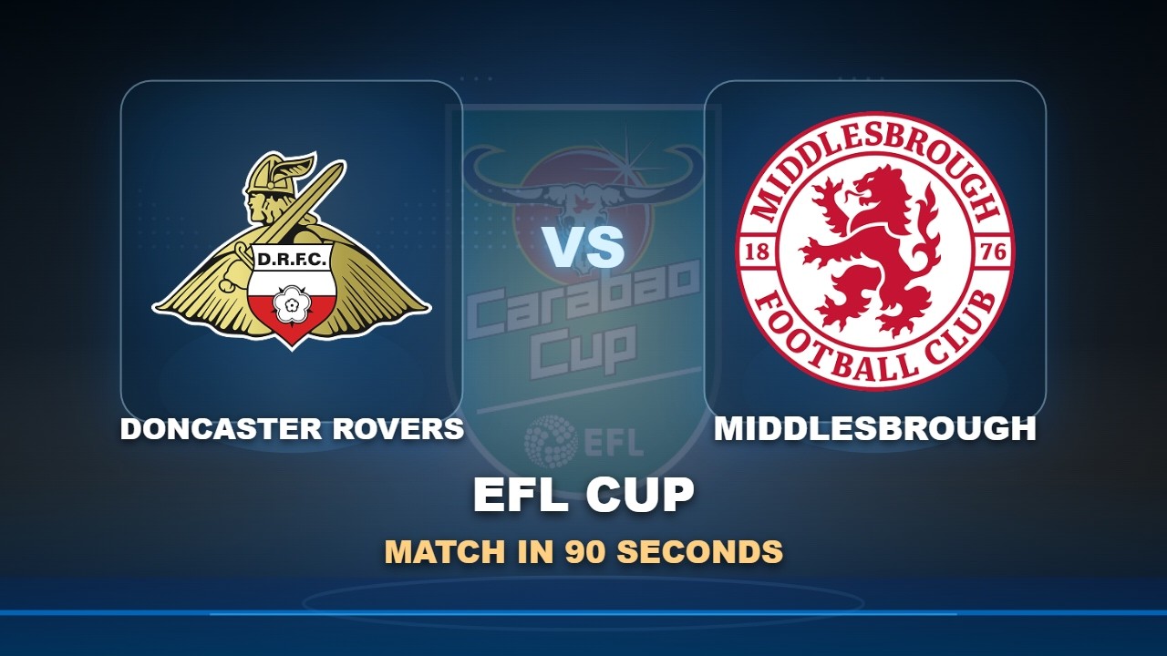 Doncaster Rovers vs Middlesbrough ภาพวิดีโอไฮไลท์ฟุตบอล
