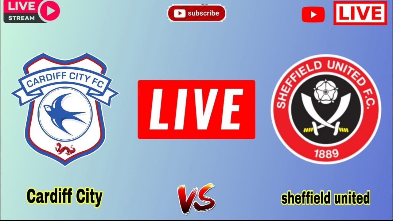 Cardiff City vs Sheffield United live match today score | English Football League Championship Live ภาพถ่ายทอดสดฟุตบอล