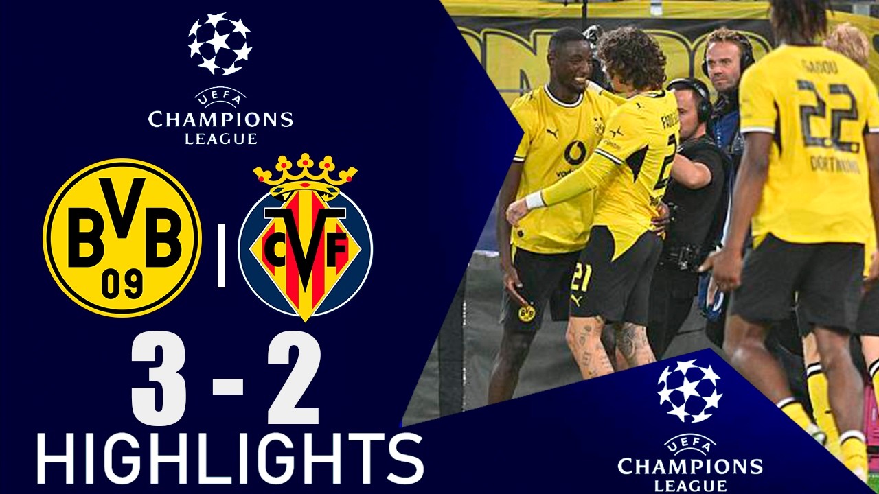 Borussia Dortmund vs Villarreal ภาพวิดีโอไฮไลท์ฟุตบอล