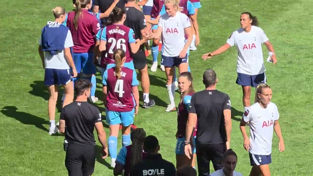 Tottenham Hotspur vs West Ham United วิดีโอฟุตบอล