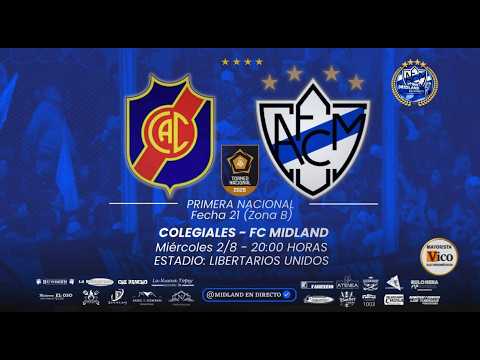 Colegiales vs Midland วิดีโอฟุตบอล