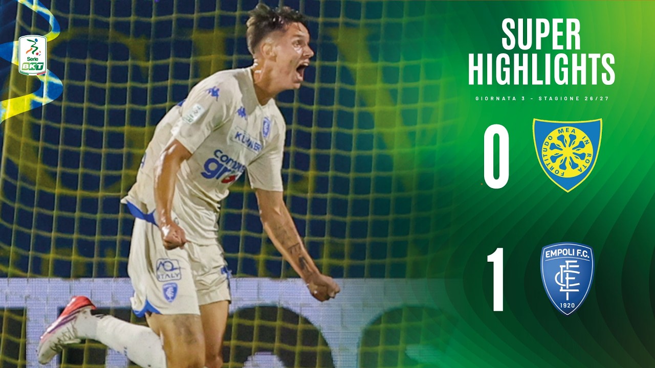 Carrarese vs Empoli ภาพวิดีโอไฮไลท์ฟุตบอล