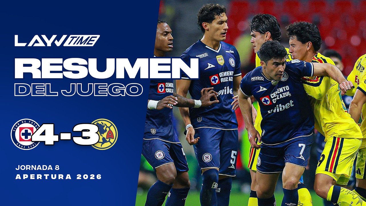 Cruz Azul vs América ภาพวิดีโอไฮไลท์ฟุตบอล