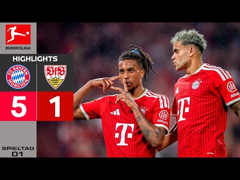 Bayern Munich vs VfB Stuttgart ภาพวิดีโอไฮไลท์ฟุตบอล
