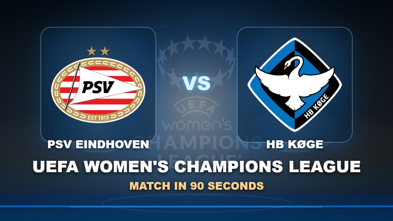 PSV Eindhoven vs HB Køge ภาพวิดีโอไฮไลท์ฟุตบอล