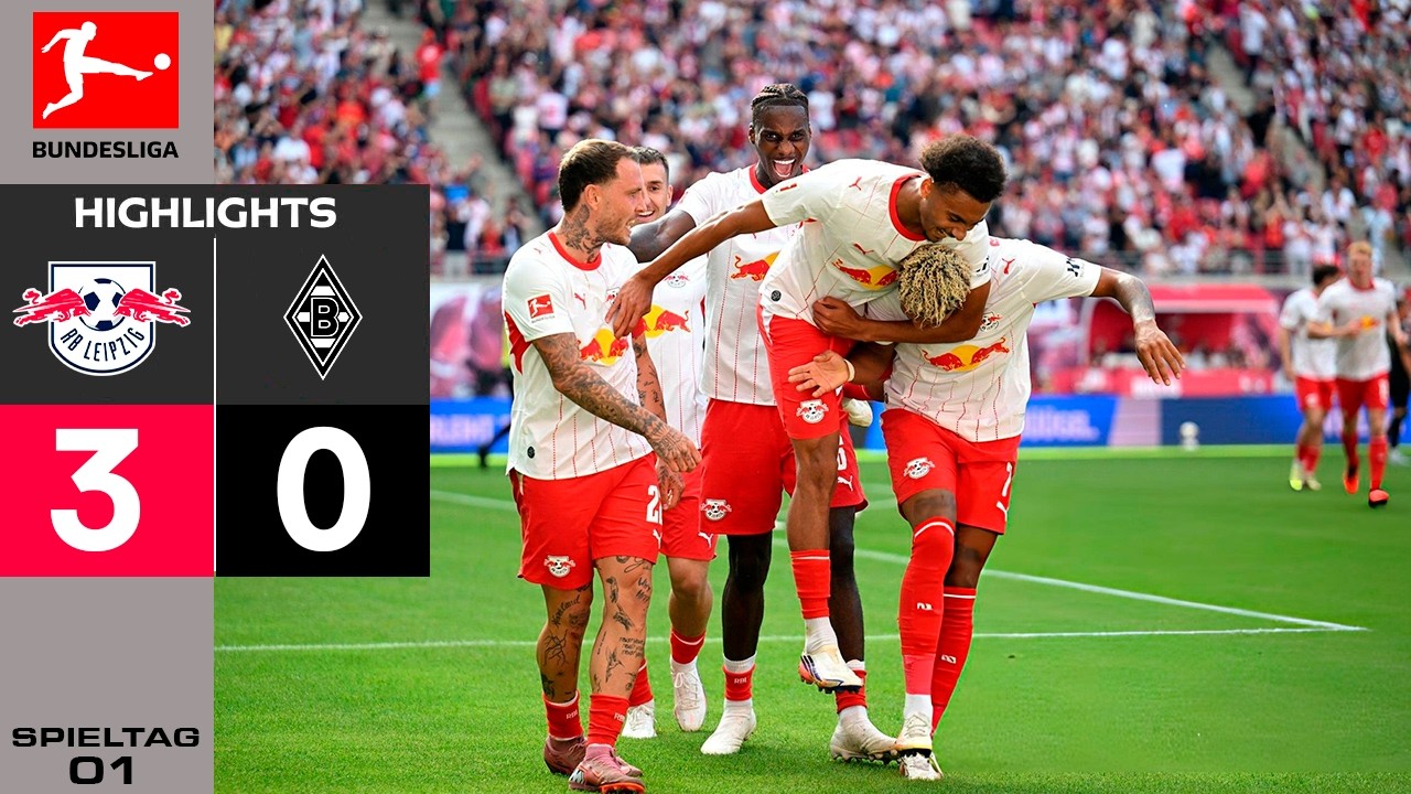 RB Leipzig vs Borussia Mönchengladbach วิดีโอฟุตบอล