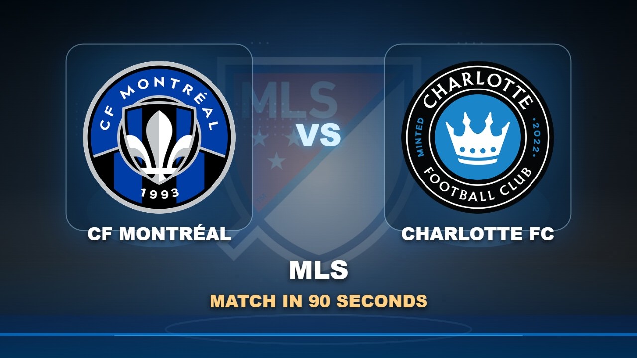 CF Montréal vs Charlotte FC วิดีโอฟุตบอล