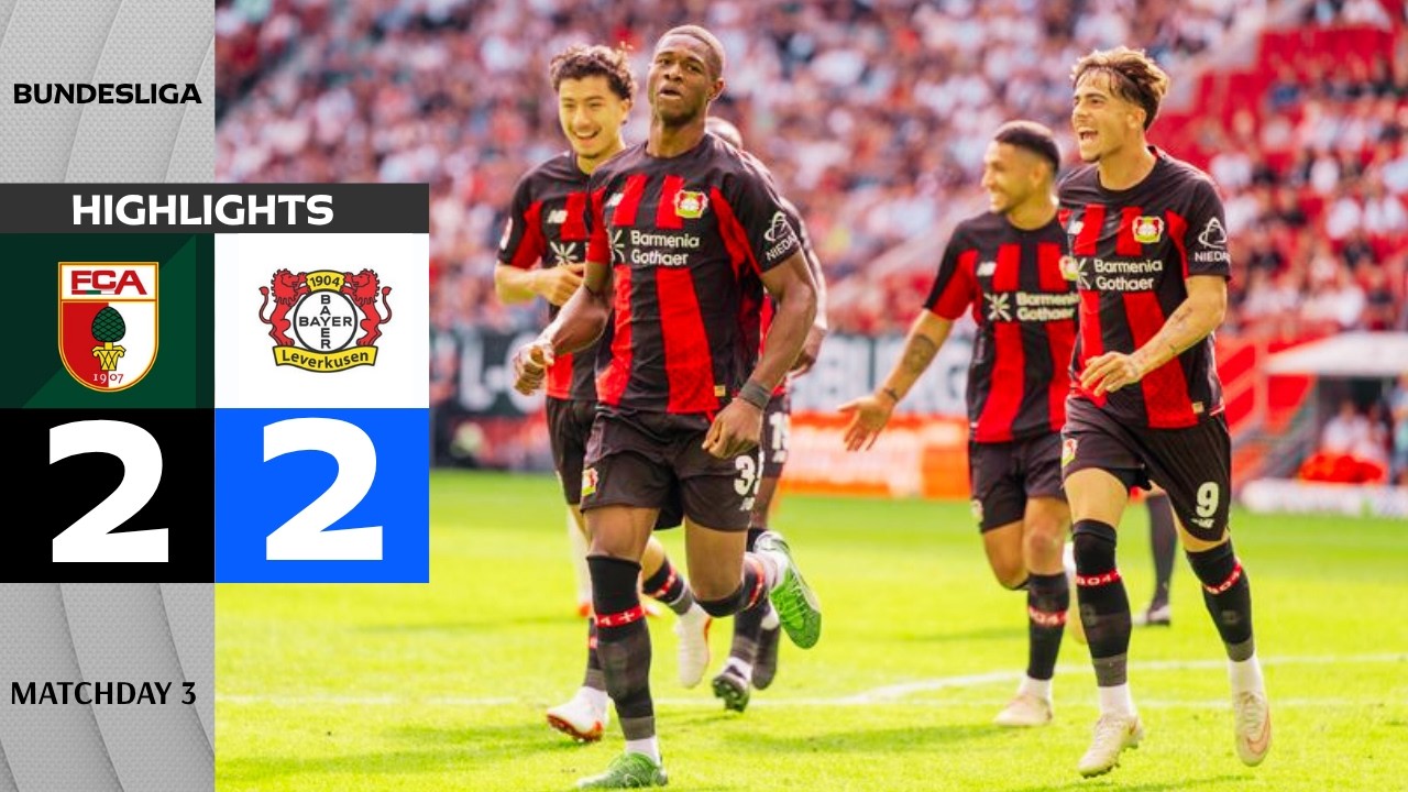 FC Augsburg vs Bayer Leverkusen ภาพวิดีโอไฮไลท์ฟุตบอล