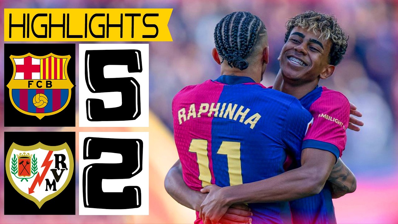 Barcelona vs Rayo Vallecano ภาพวิดีโอไฮไลท์ฟุตบอล