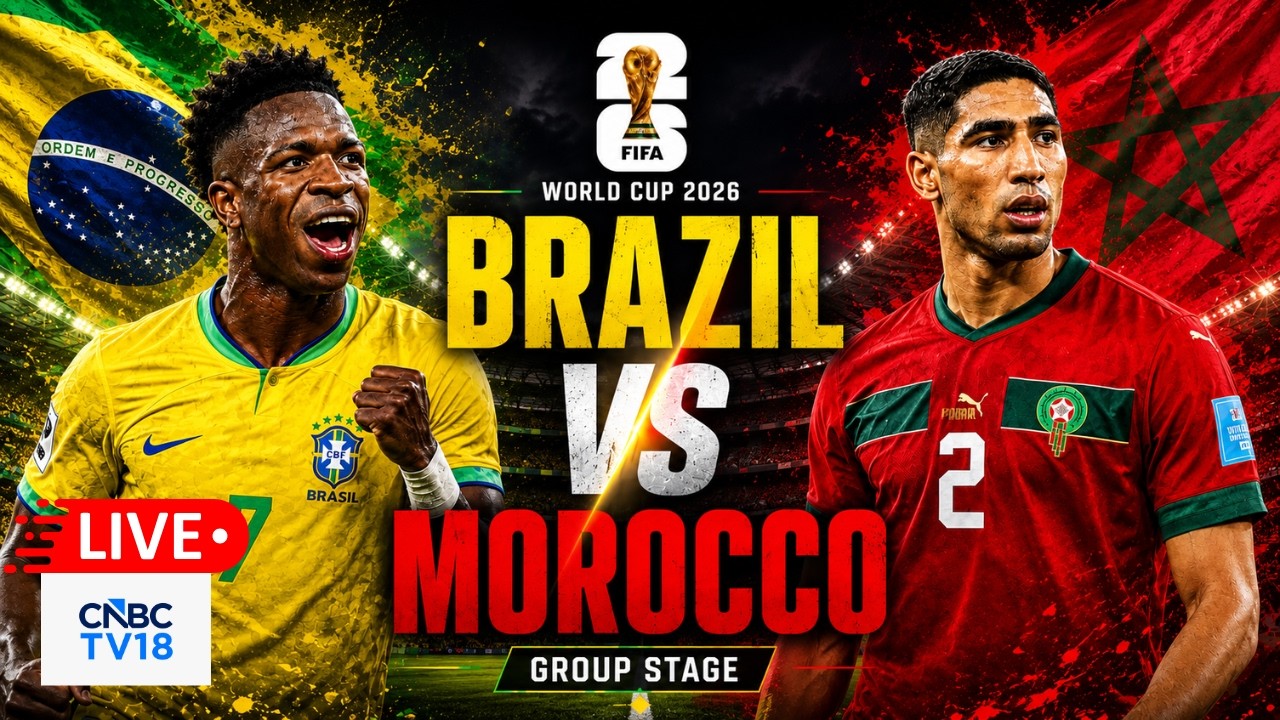 🔴Brazil vs Morocco Match LIVE: 2026 FIFA World Cup Match Brazil vs Morocco at MetLife Stadium | N18G ภาพถ่ายทอดสดฟุตบอล