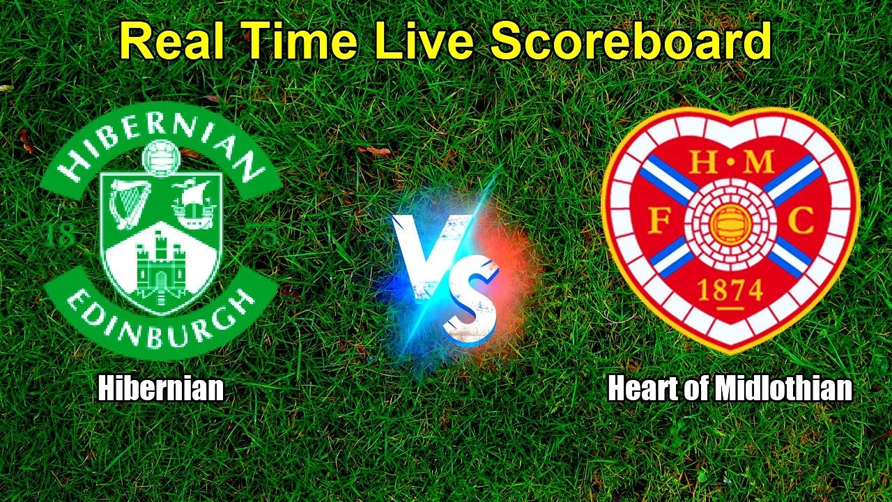 Hibernian vs Heart of Midlothian ภาพถ่ายทอดสดฟุตบอล