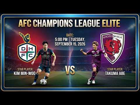 Daejeon Hana Citizen vs Kyoto Sanga ภาพวิดีโอไฮไลท์ฟุตบอล