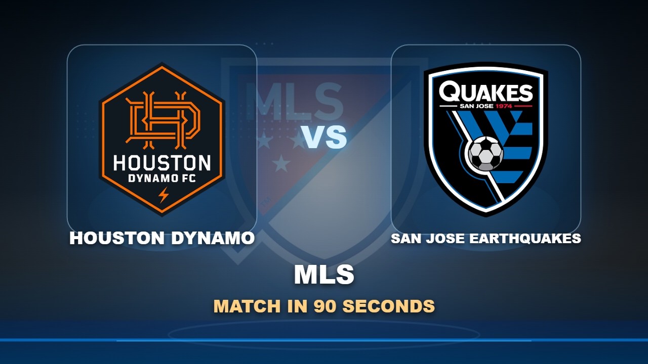 Houston Dynamo FC vs San Jose Earthquakes ภาพวิดีโอไฮไลท์ฟุตบอล