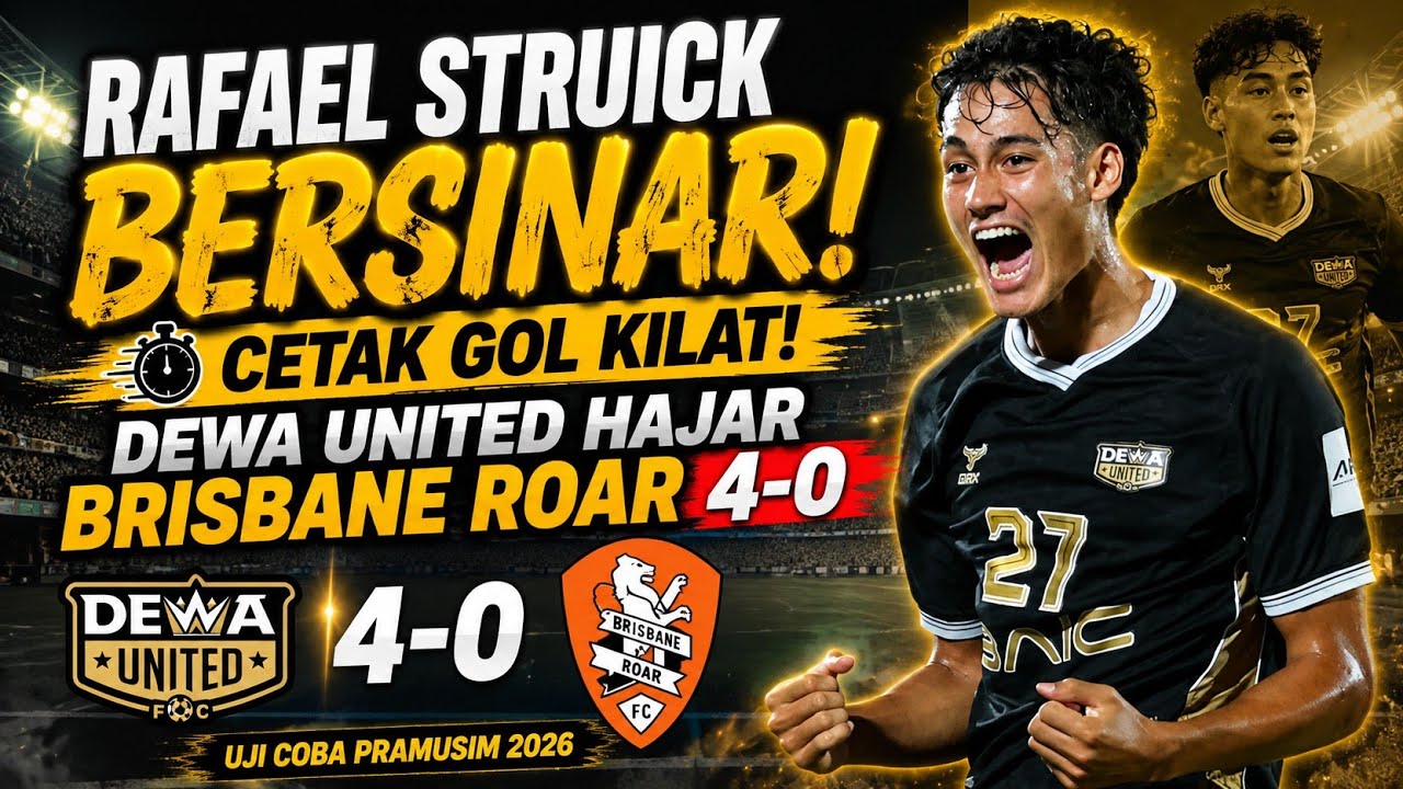 Dewa United vs Brisbane Roar ภาพวิดีโอไฮไลท์ฟุตบอล