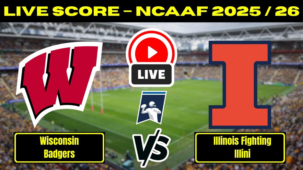 🔴 Wisconsin Badgers vs Illinois Fighting Illini | NCAAF Football | Live Score Update Nov 23 ภาพถ่ายทอดสดฟุตบอล