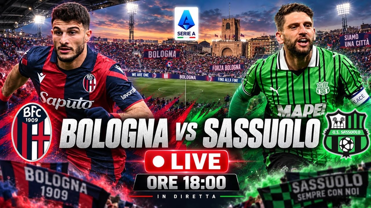 Bologna vs Sassuolo ภาพถ่ายทอดสดฟุตบอล