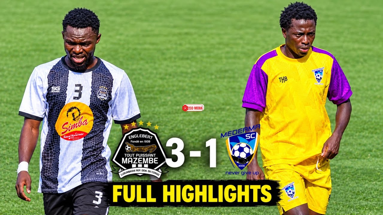 TP Mazembe vs Medeama ภาพวิดีโอไฮไลท์ฟุตบอล