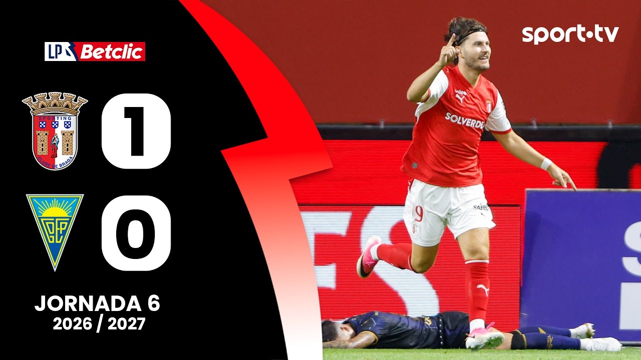 Braga vs Estoril วิดีโอฟุตบอล