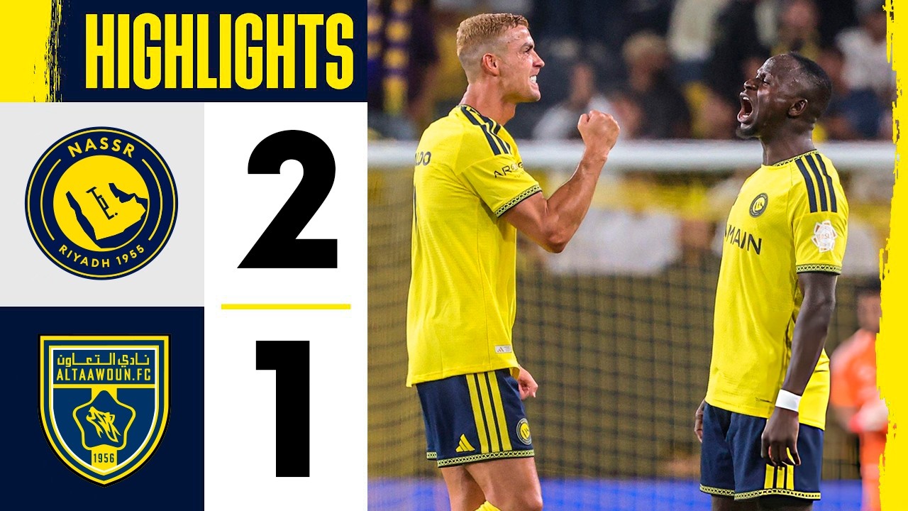 Al Nassr vs Al Taawoun วิดีโอฟุตบอล
