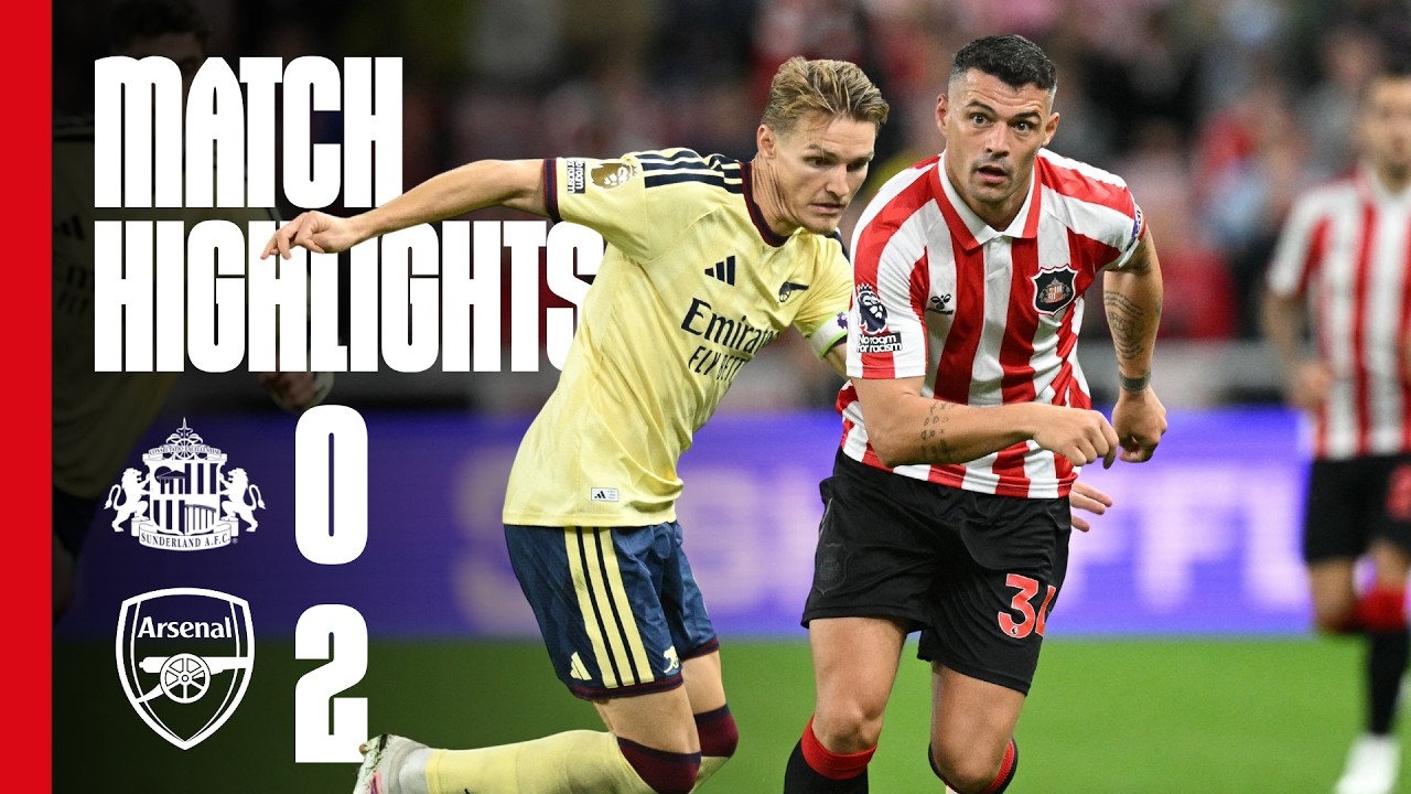 Sunderland vs Arsenal ภาพวิดีโอไฮไลท์ฟุตบอล