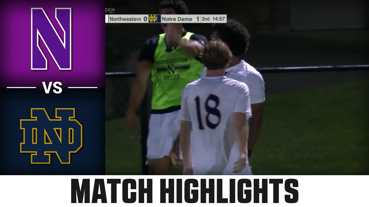 Notre Dame vs Northwestern ภาพวิดีโอไฮไลท์ฟุตบอล