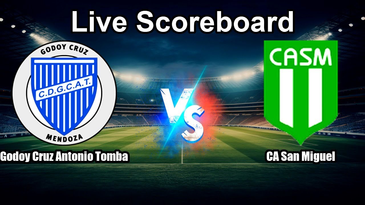 San Miguel vs Godoy Cruz Antonio Tomba ภาพถ่ายทอดสดฟุตบอล