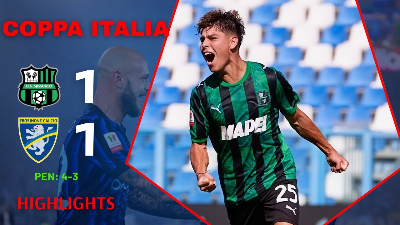Sassuolo vs Frosinone ภาพวิดีโอไฮไลท์ฟุตบอล