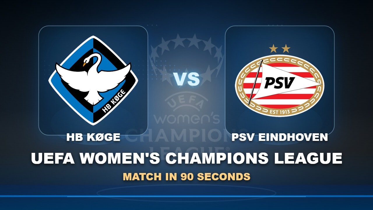 HB Køge vs PSV Eindhoven ภาพวิดีโอไฮไลท์ฟุตบอล
