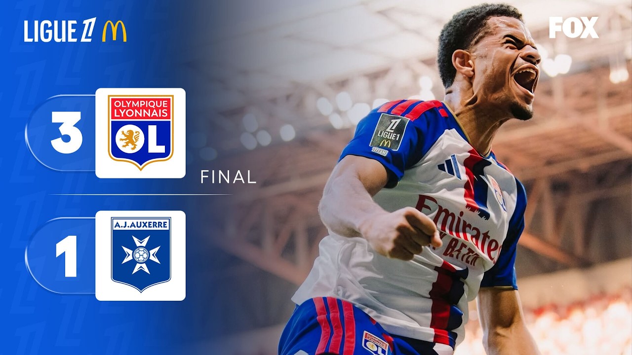 Lyon vs AJ Auxerre วิดีโอฟุตบอล