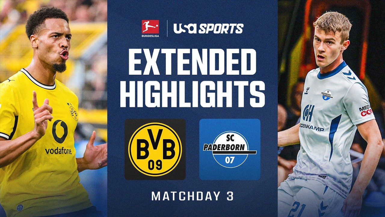 Borussia Dortmund vs SC Paderborn 07 ภาพวิดีโอไฮไลท์ฟุตบอล