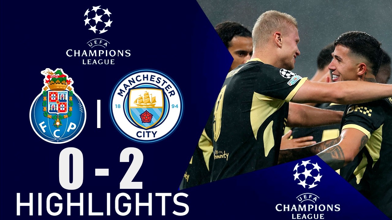 FC Porto vs Manchester City ภาพวิดีโอไฮไลท์ฟุตบอล
