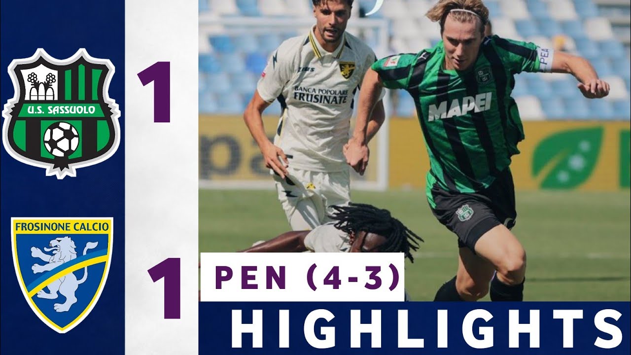 Sassuolo vs Frosinone ภาพวิดีโอไฮไลท์ฟุตบอล